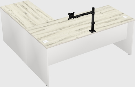 L-shaped office desk