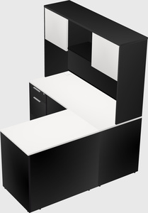 L-shaped office desk