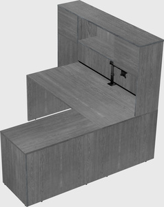 L-shaped office desk