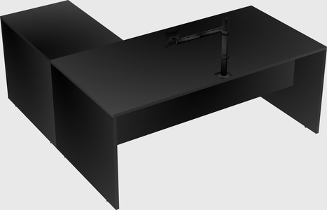 L-shaped office desk