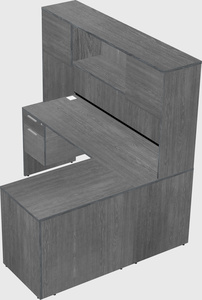L-shaped office desk