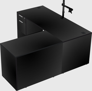 L-shaped office desk