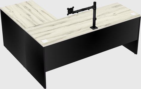 L-shaped office desk