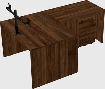 L-shaped office desk