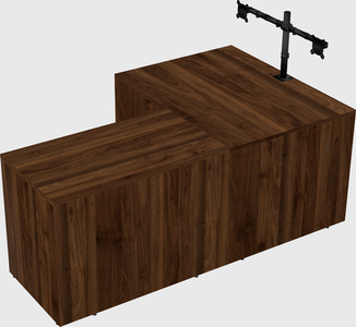 L-shaped office desk