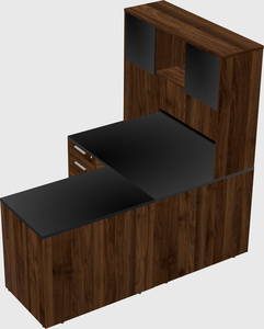 L-shaped office desk