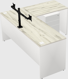 L-shaped office desk