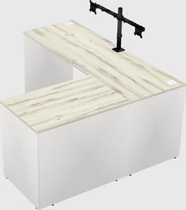 L-shaped office desk
