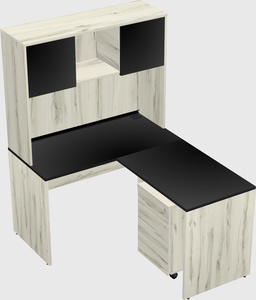 L-shaped office desk