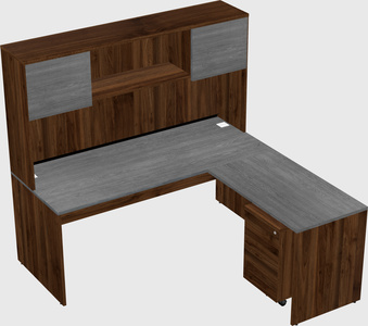L-shaped office desk
