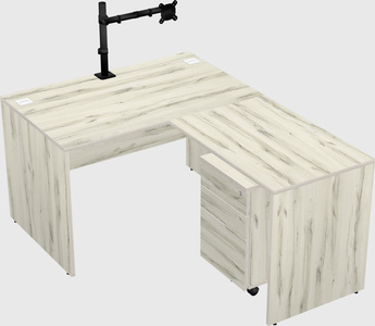 L-shaped office desk