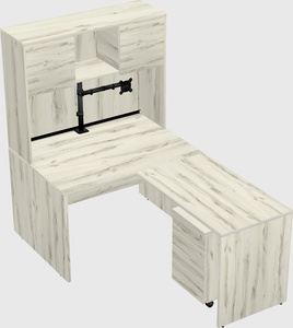 L-shaped office desk