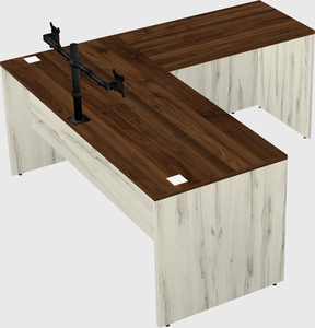L-shaped office desk