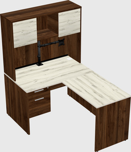 L-shaped office desk