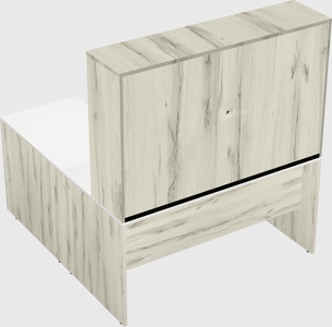 L-shaped office desk