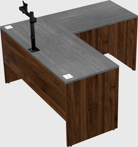 L-shaped office desk