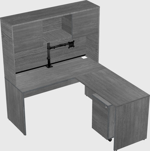 L-shaped office desk