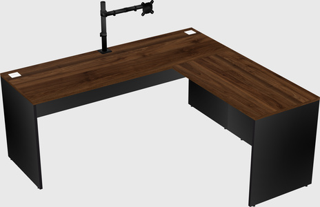 L-shaped office desk