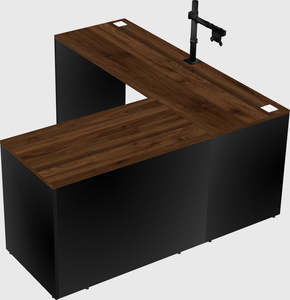L-shaped office desk