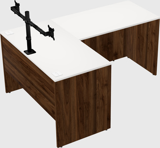 L-shaped office desk