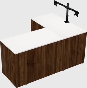 L-shaped office desk