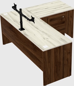 L-shaped office desk