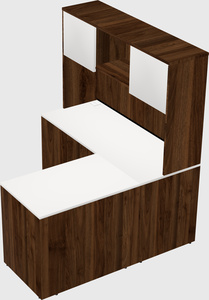 L-shaped office desk