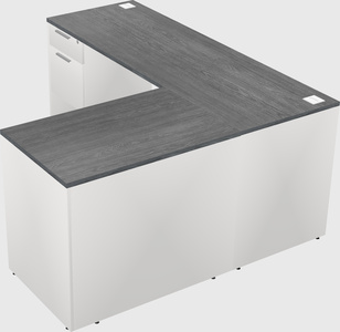 L-shaped office desk