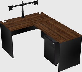 L-shaped office desk