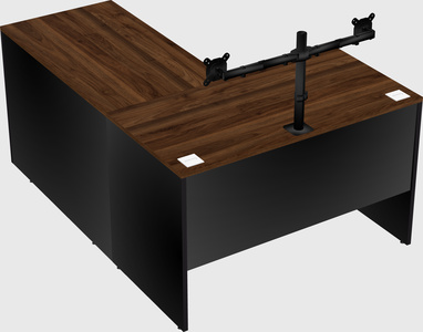 L-shaped office desk