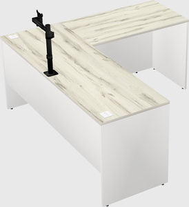 L-shaped office desk