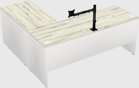 L-shaped office desk