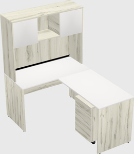 L-shaped office desk