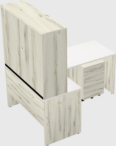 L-shaped office desk