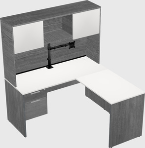 L-shaped office desk