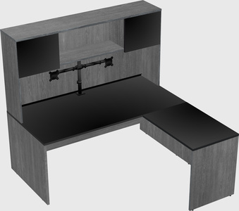 L-shaped office desk