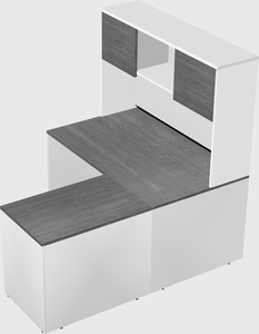 L-shaped office desk