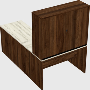 L-shaped office desk