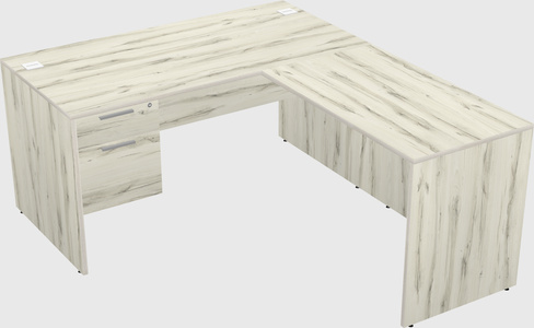 L-shaped office desk