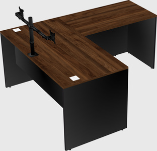 L-shaped office desk