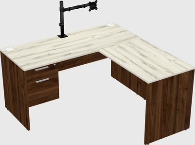 L-shaped office desk