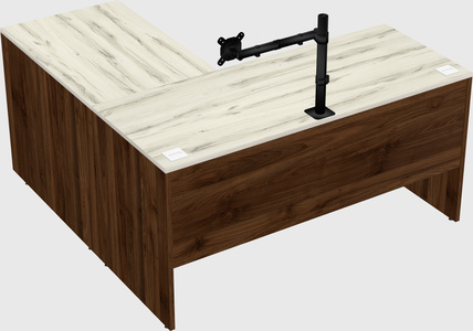 L-shaped office desk