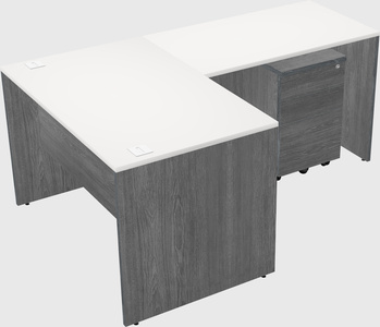 L-shaped office desk