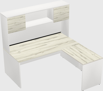 L-shaped office desk