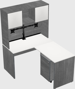 L-shaped office desk