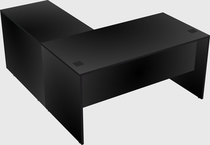 L-shaped office desk