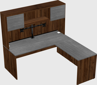 L-shaped office desk