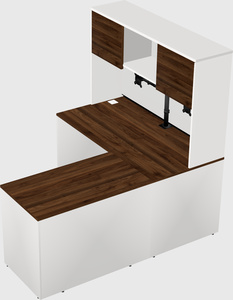 L-shaped office desk
