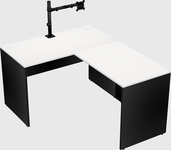 L-shaped office desk
