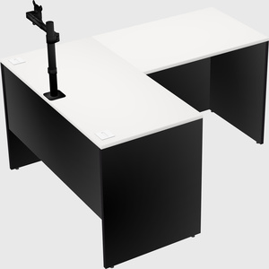L-shaped office desk